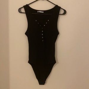 zara black bodysuit